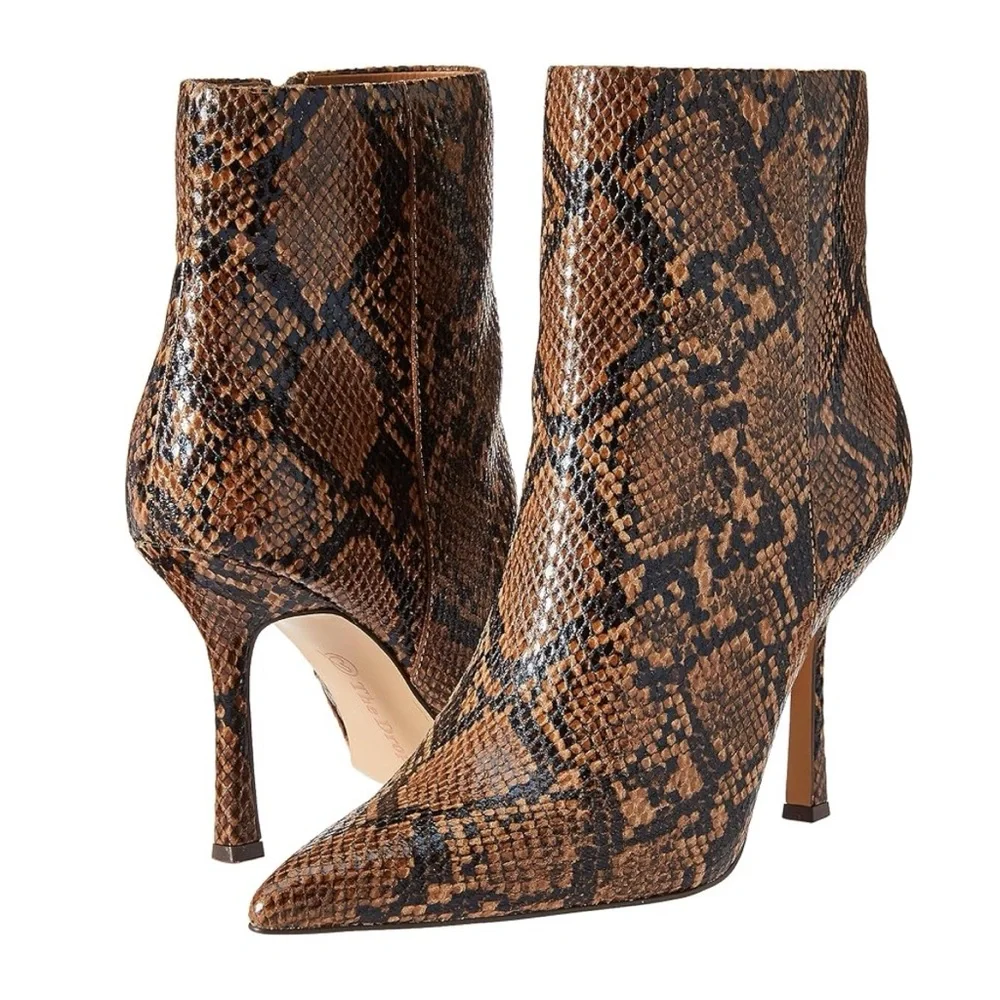 NWT! The Drop Snakeskin Booties - Picture 1 of 5